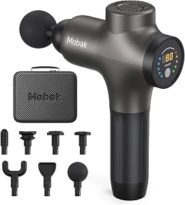 Mebak 3 Massage Gun, Massage Gun Deep Tissue for Athletes, Professional Muscle Percussion 