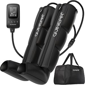 QUINEAR Leg Recovery Compression System for Athlete Post Workout, Professional Sequential 
