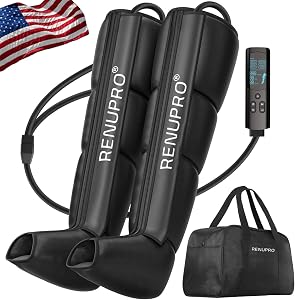 RENUPRO Professional Leg Compression Massager for Circulation Improvement and Faster Recov