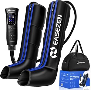 EaseZen Leg Compression Massager for Circulation and Pain Relief, Leg Recovery Compression