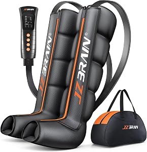 JZBRAIN Sequential Air Compression Recovery System : Professional Full Leg Compression Boo