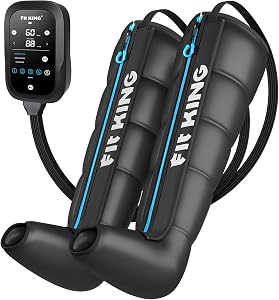 FIT KING Upgraded Leg Massager Recovery Boots, Professional Air Compression Recovery Syste